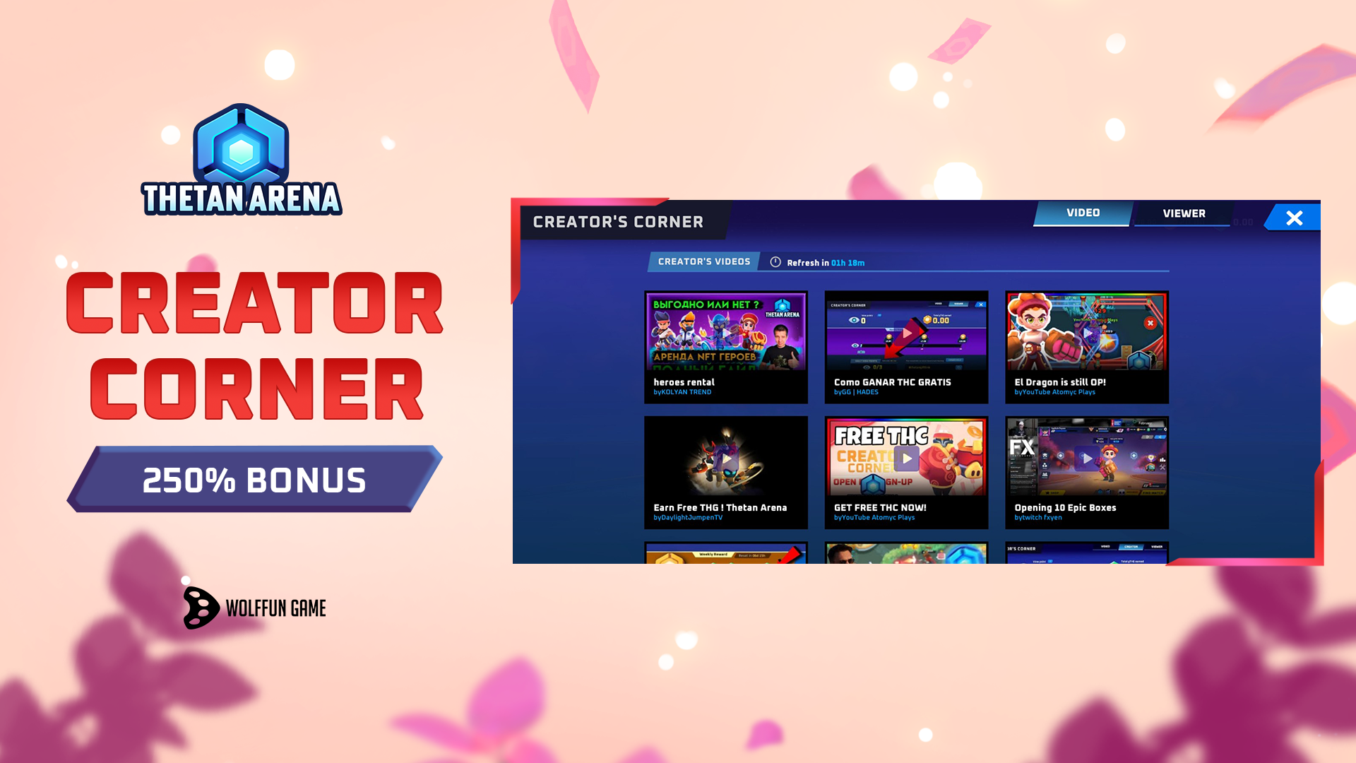 CREATOR CORNER IS HERE